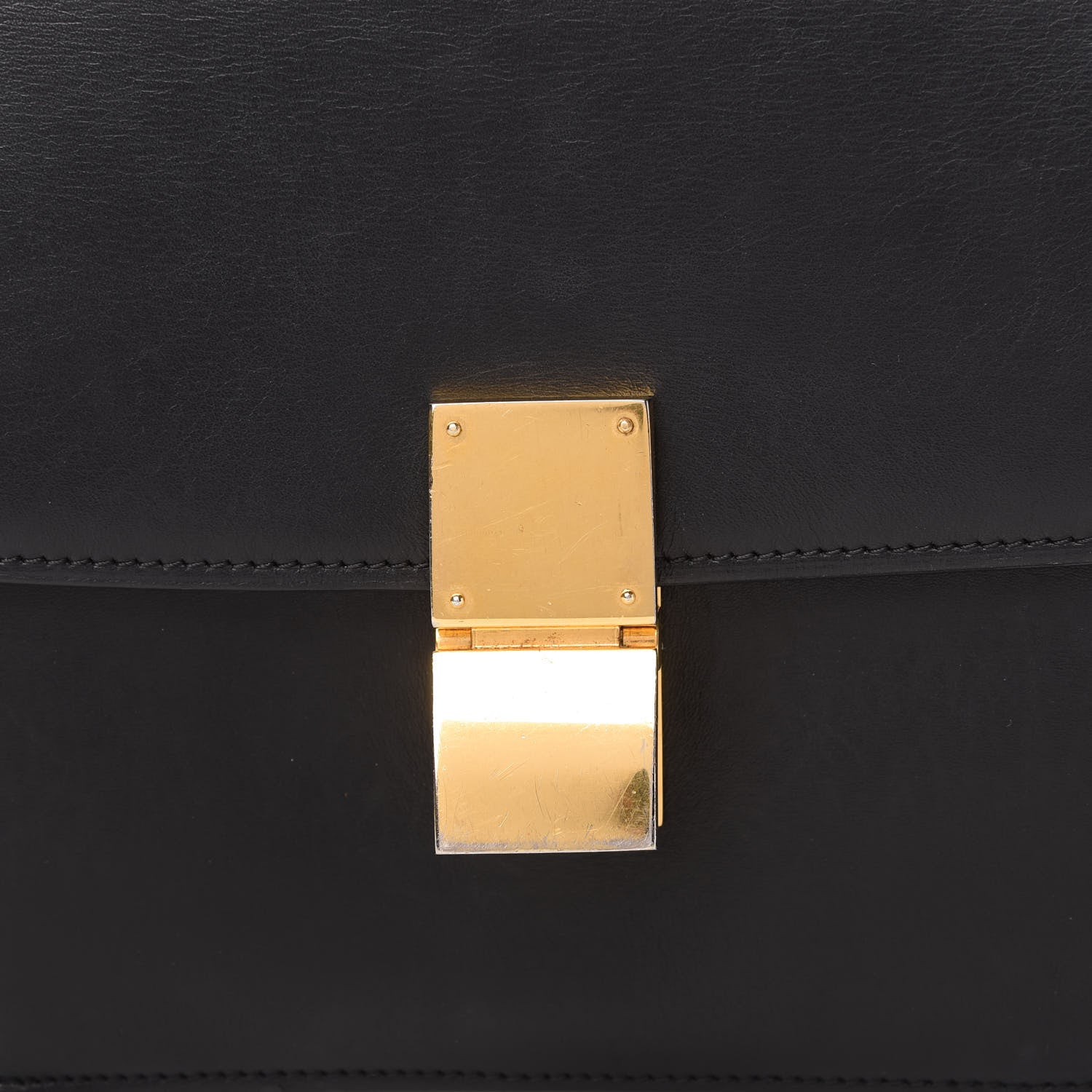 Celine Box Calfskin Medium Classic Box Flap Bag Black 10 of 11
