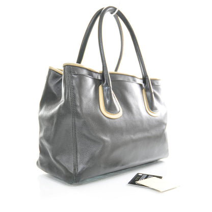 Chanel Lambskin Executive Cerf Shopper Tote Black Beige 3 of 20