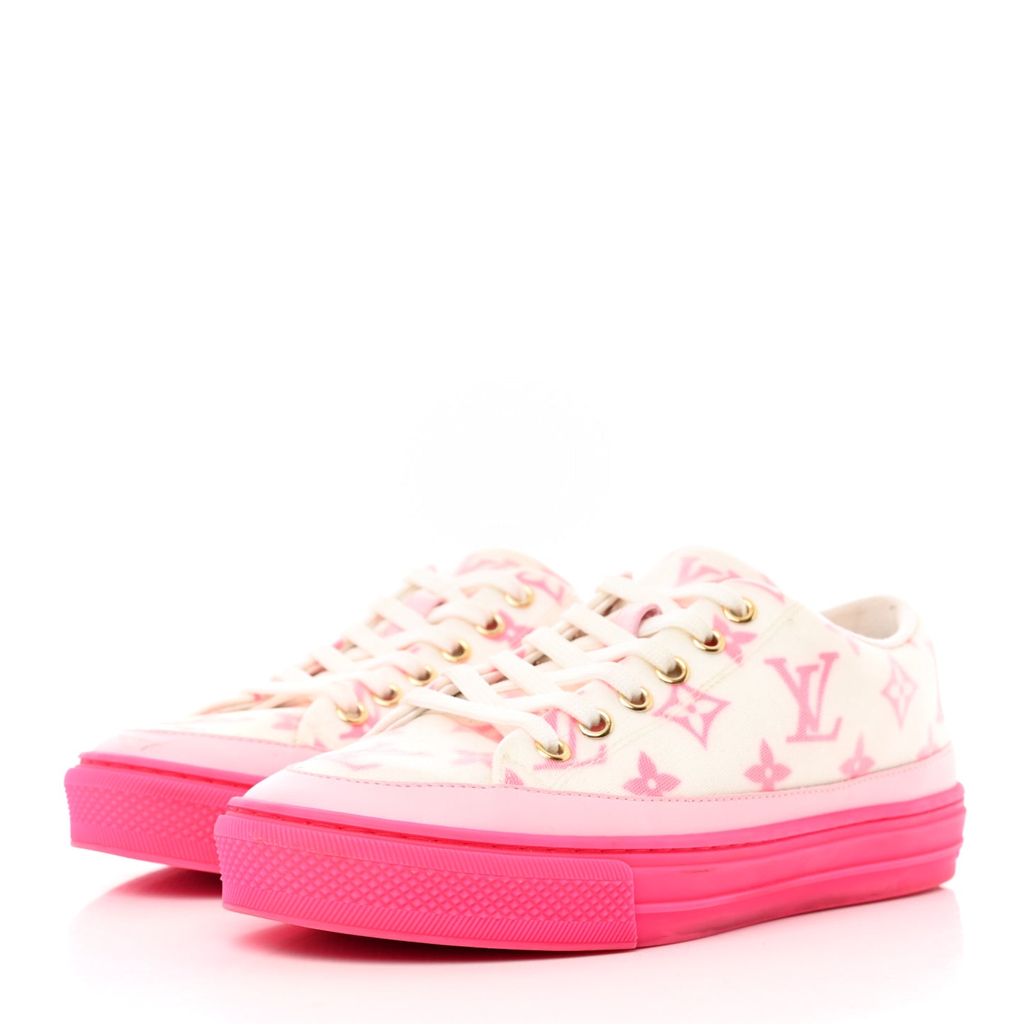 Technical Fabric Monogram Stellar Sneakers 35.5 Rose Pop
