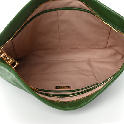 Prada Nappa Flame Clutch Pochette Larice 4 of 4
