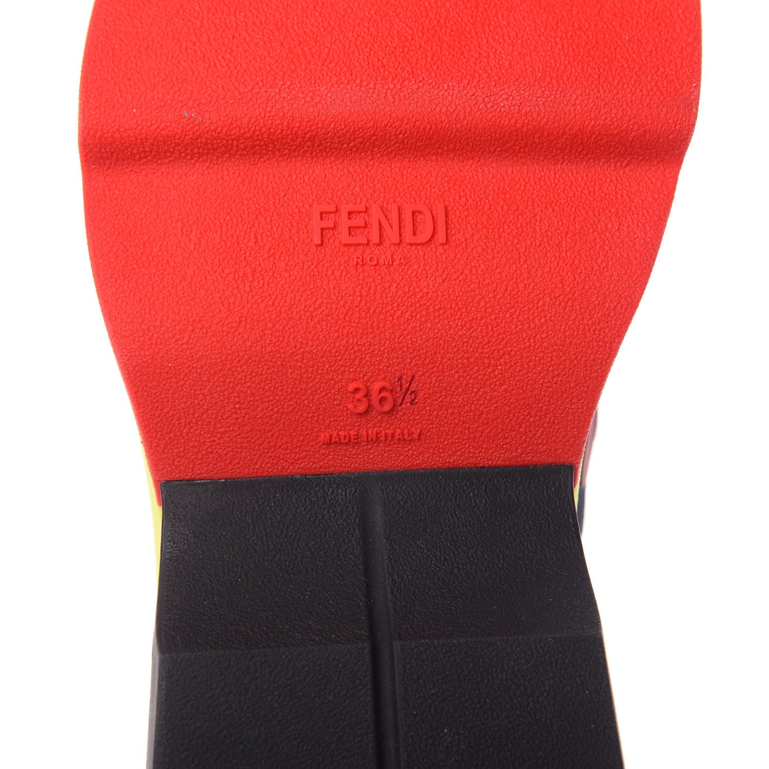 Fendi Technical Mesh Lycra FFreedom Patchwork Sneakers 36.5 Nude Tobacco Black 8 of 10