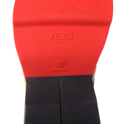 Fendi Technical Mesh Lycra FFreedom Patchwork Sneakers 36.5 Nude Tobacco Black 8 of 10