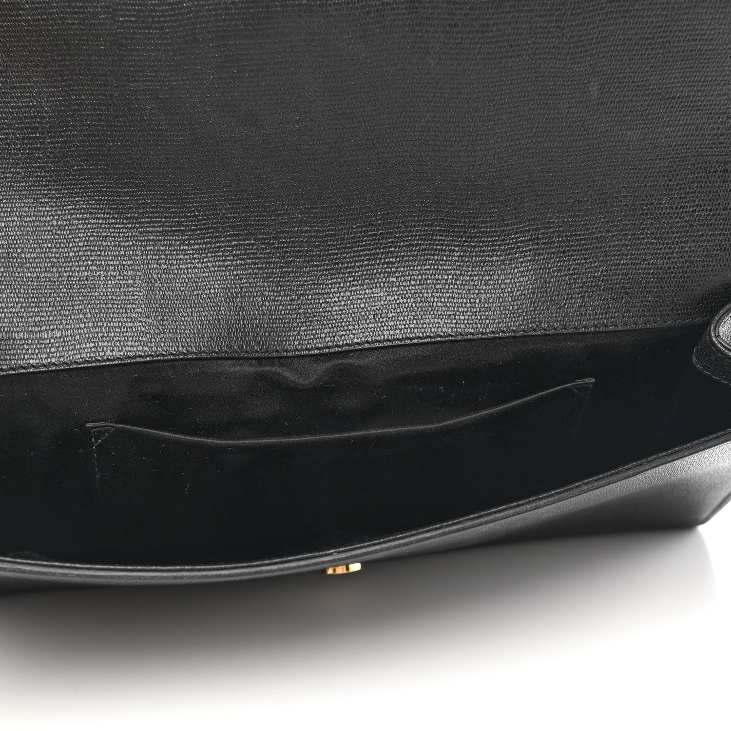 Saint Laurent Textured Calfskin Classic Y Ligne Clutch Black 4 of 6