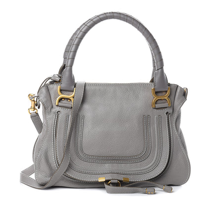 Chloe Calfskin Medium Marcie Satchel Cashmere Grey 1 of 8