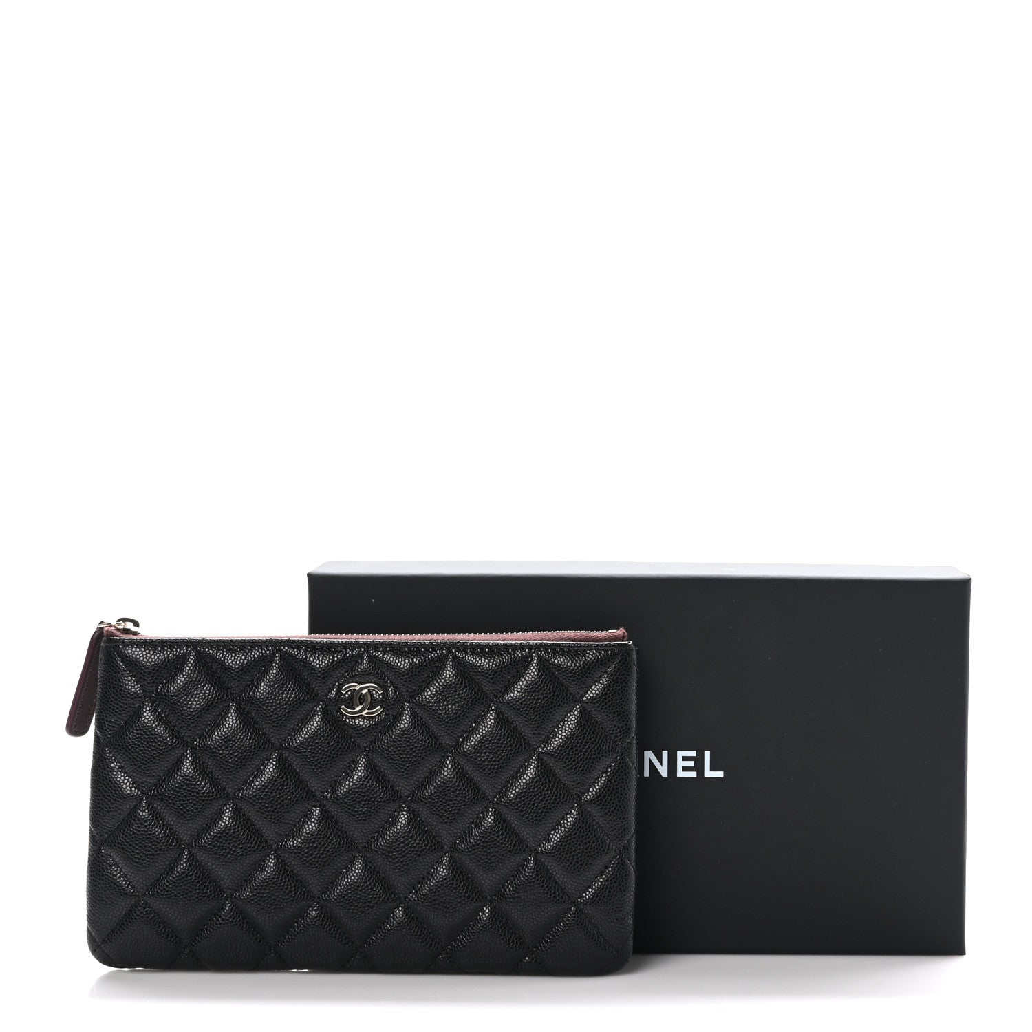 Chanel Caviar Quilted Small Zipped Pouch Black 9 of 9