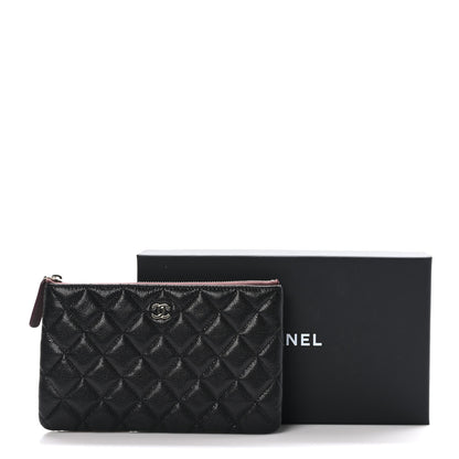 Chanel Caviar Quilted Small Zipped Pouch Black 9 of 9