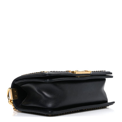 Chanel Lambskin Quilted Small Top Handle Boy Flap Black 4 of 10