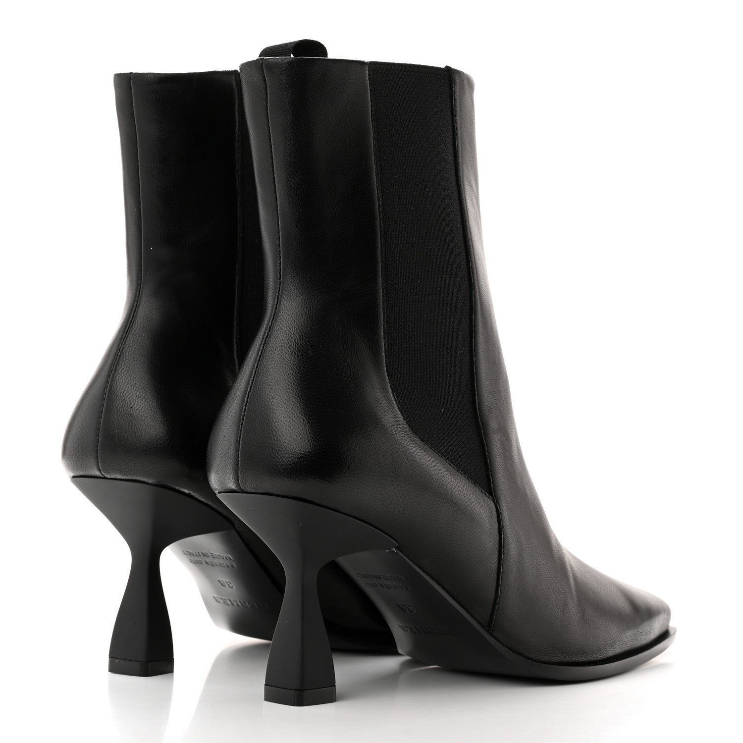 Hermes Nappa Gill 75 Ankle Boots 36 Black 4 of 12