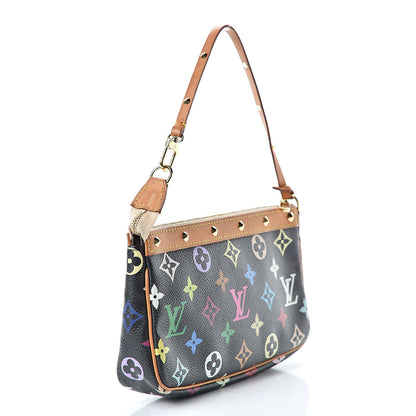 Louis Vuitton Monogram Multicolor Pochette Accessories Black 3 of 15