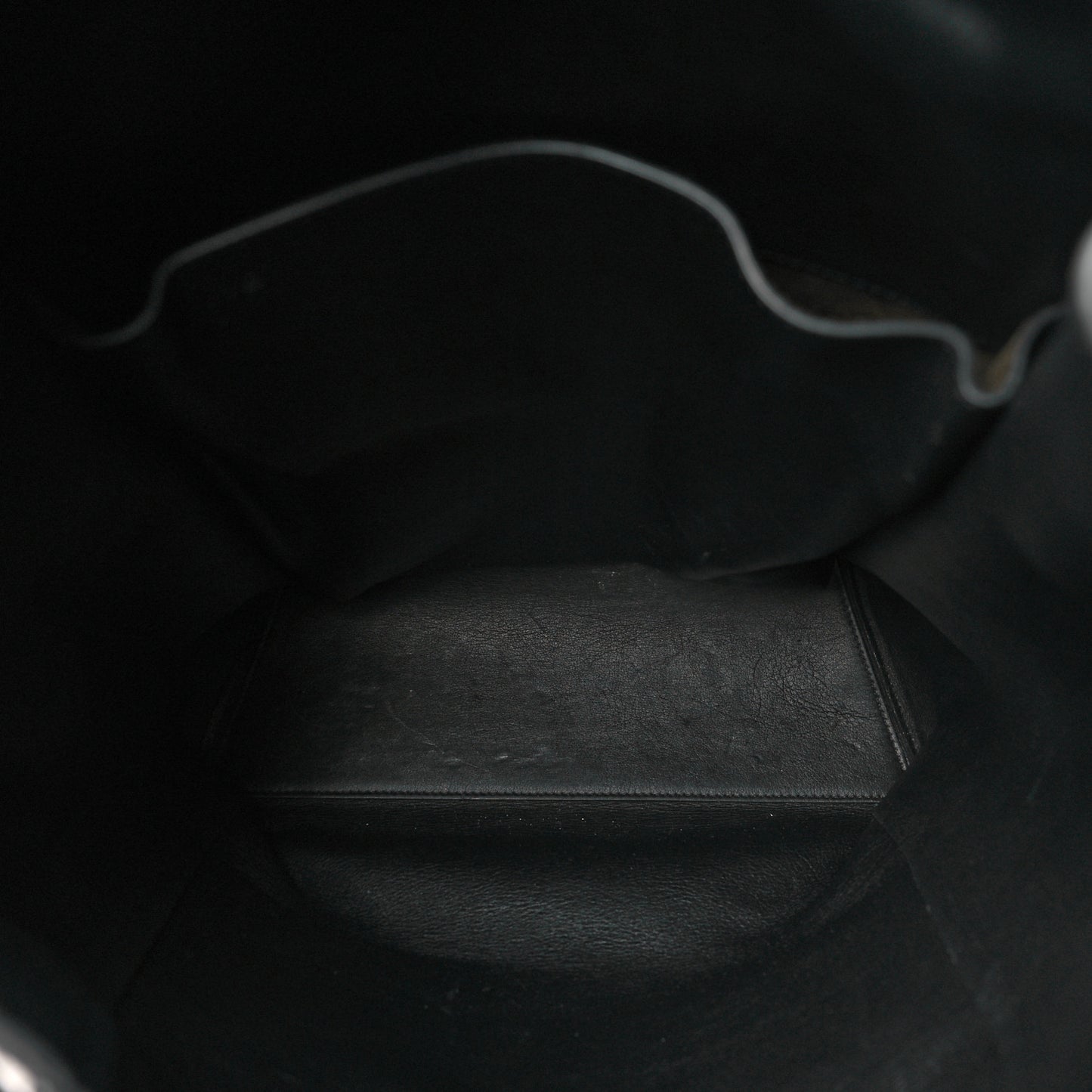 Suede Calfskin Drawstring Backpack Brown