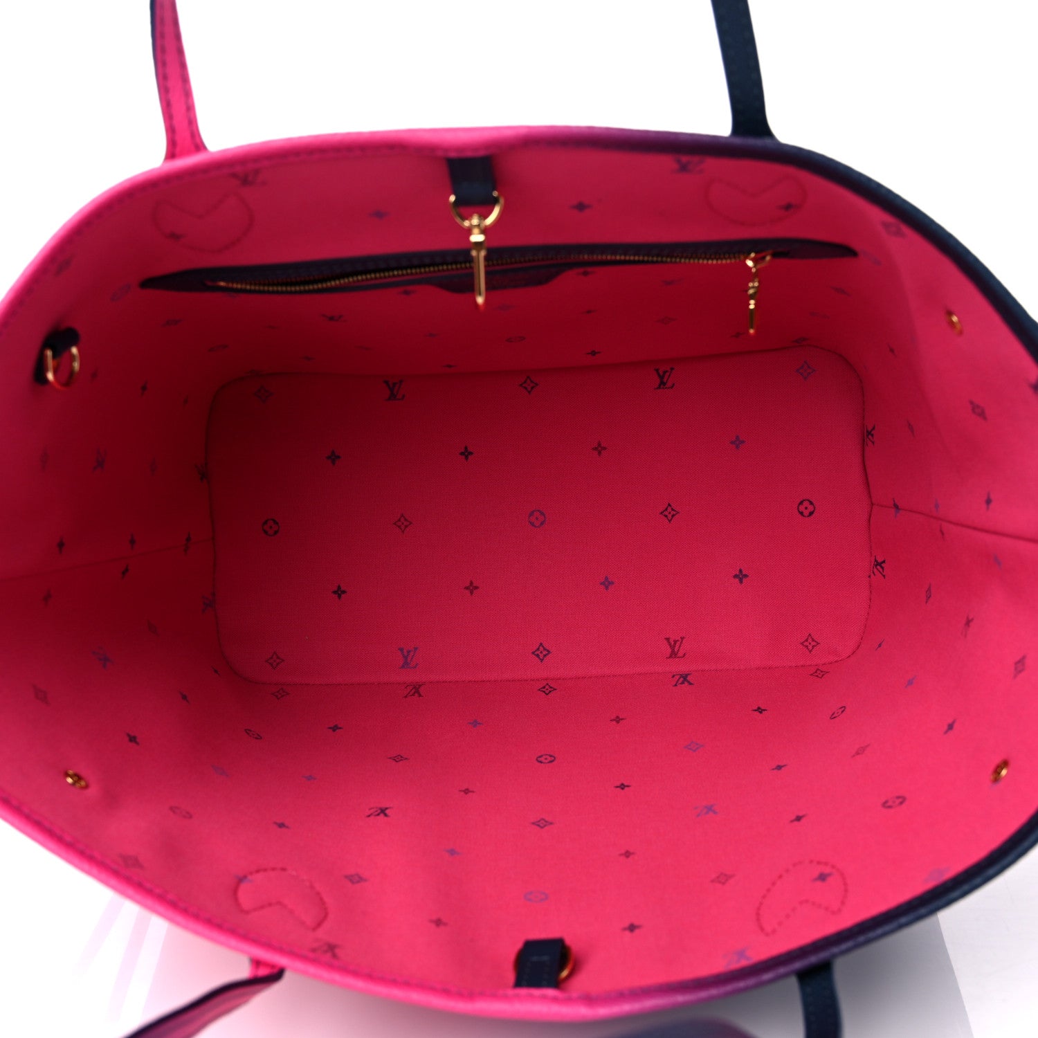 Louis Vuitton Monogram Giant Spring In The City Neverfull MM Midnight Fuchsia 6 of 9
