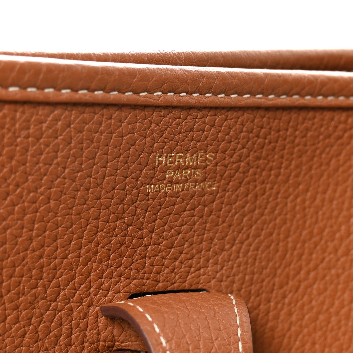 Hermes Taurillon Clemence Evelyne III PM Gold 6 of 9