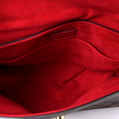 Louis Vuitton Damier Ebene Beaubourg MM Scarlet 5 of 7