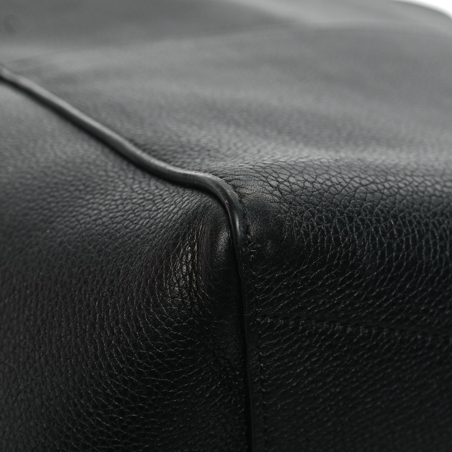 Celine Soft Grained Calfskin Sangle Bucket Bag Black 10 of 16