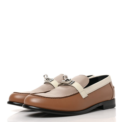 Hermes Goatskin Womens Oz Loafers 37 Multicolor Rose Perle 3 of 8