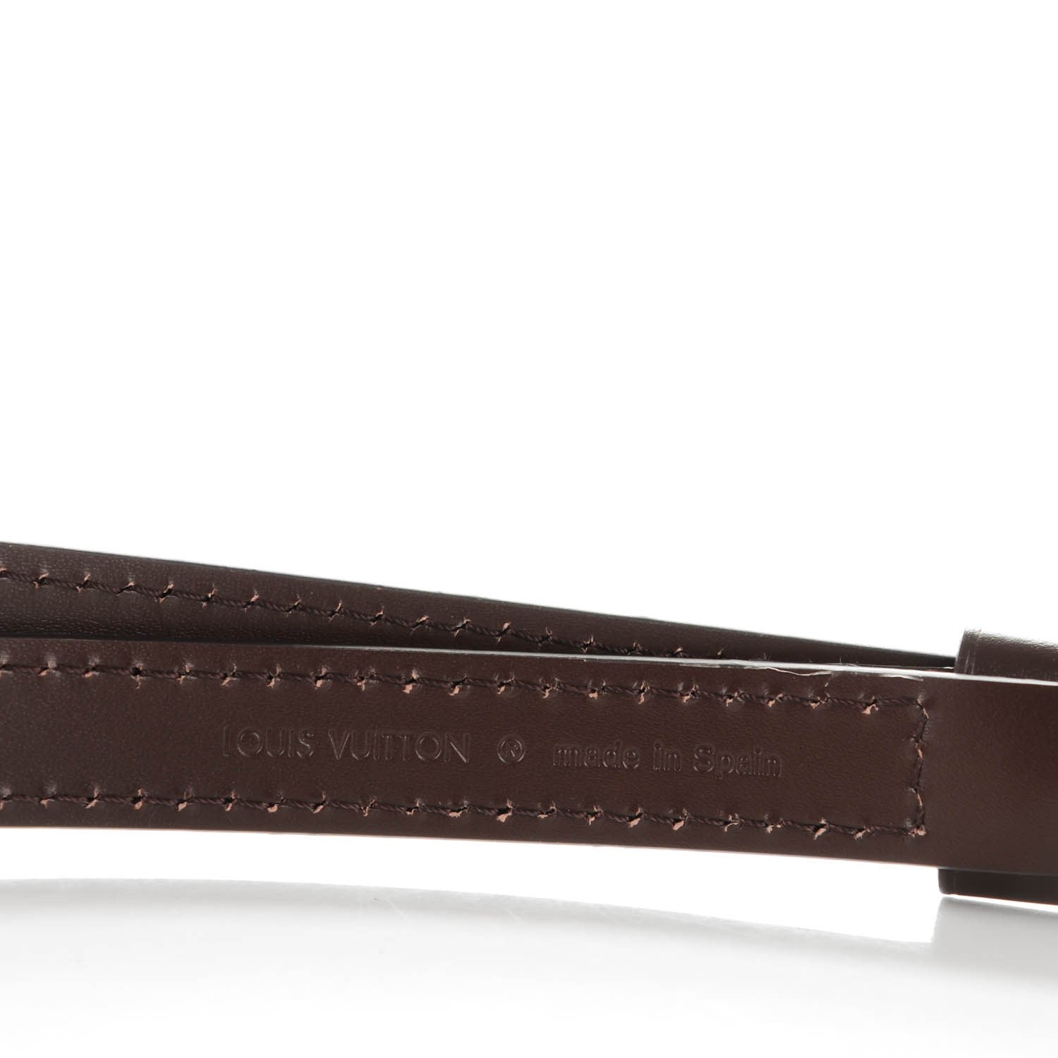 Louis Vuitton Calfskin 16mm Adjustable Shoulder Strap Brown 3 of 4