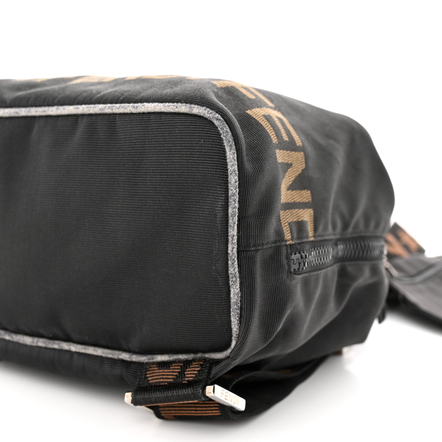 Nylon 1925 Drawstring Backpack Black