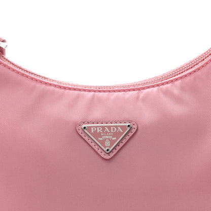 Prada Tessuto Nylon Saffiano Mini Re-Edition 2000 Bag Rosa 9 of 12
