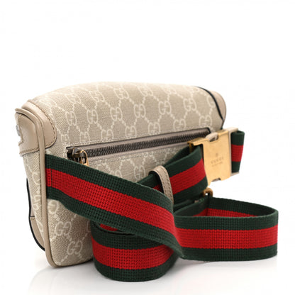 Gucci GG Supreme Monogram Textured Calfskin Web Retro Interlocking G Belt Bag Beige Mystic White Oatmeal 3 of 11