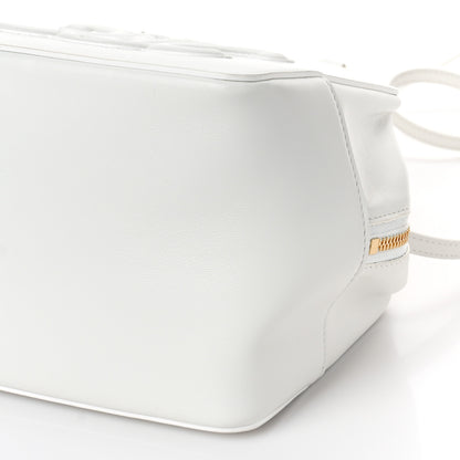 Celine Smooth Calfskin Cuir Triomphe Folded Cube Bag Arctic White 7 of 8