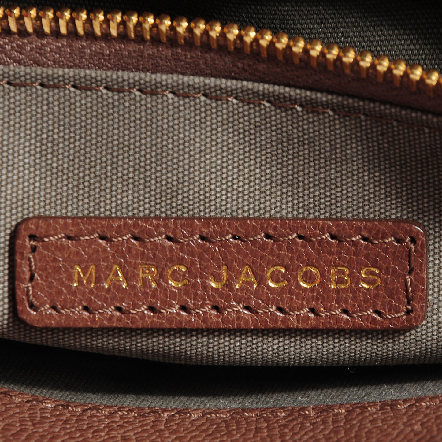 Lacquered Lambskin The Large Single Flap Taupe