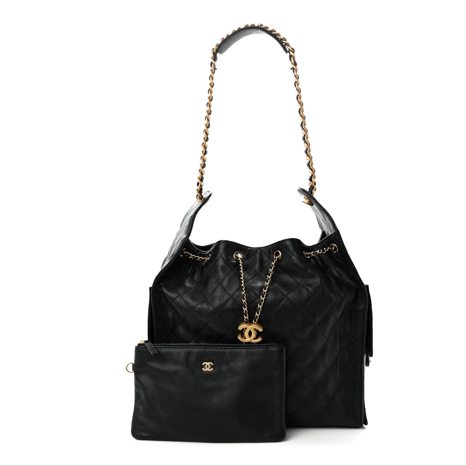 Chanel Caviar Quilted Medium Chanel 25 Handbag Black 3 of 12