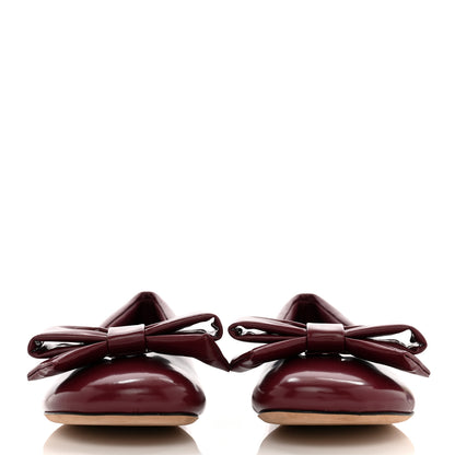 Loewe Puffy Lambskin Padded Bow Ballerina Flats 39 Raspberry 2 of 9
