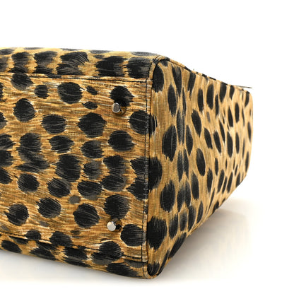 Christian Dior Canvas Leopard Print Medium Lady Dior 10 of 10