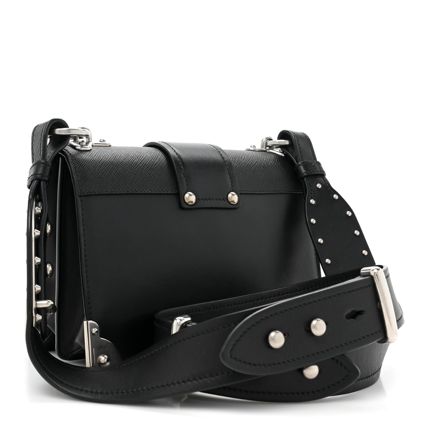City Calf Saffiano Cahier Bag Black