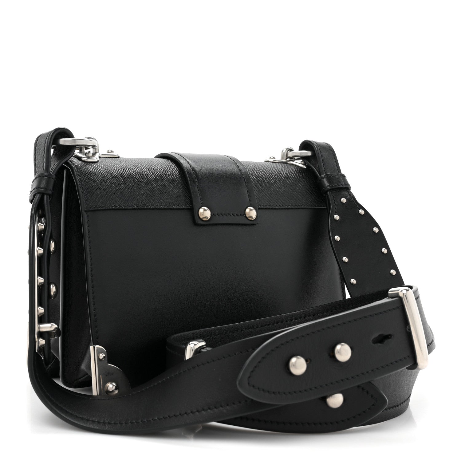 Prada City Calf Saffiano Cahier Bag Black 3 of 10