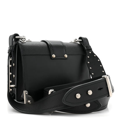 Prada City Calf Saffiano Cahier Bag Black 3 of 10