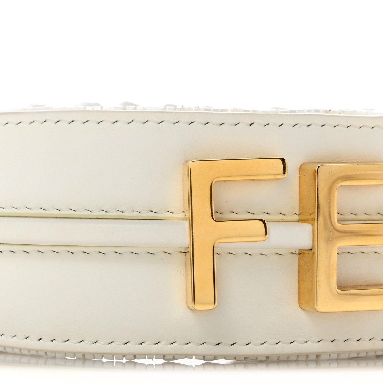 Fendi Sequin Paillettes Shiny Nappa Nano Fendigraphy Hobo Charm Ottico 9 of 14