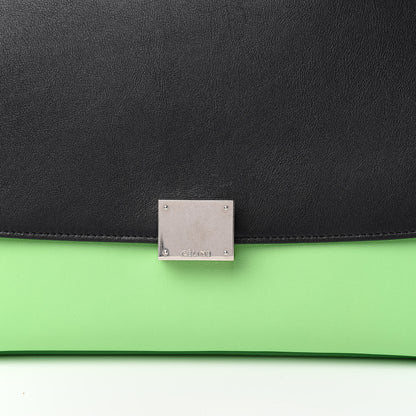 Celine Smooth Calfskin Small Tri-Color Trapeze Lime 9 of 9