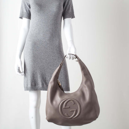 Gucci Pebbled Calfskin Large Soho Hobo New Fango 2 of 12