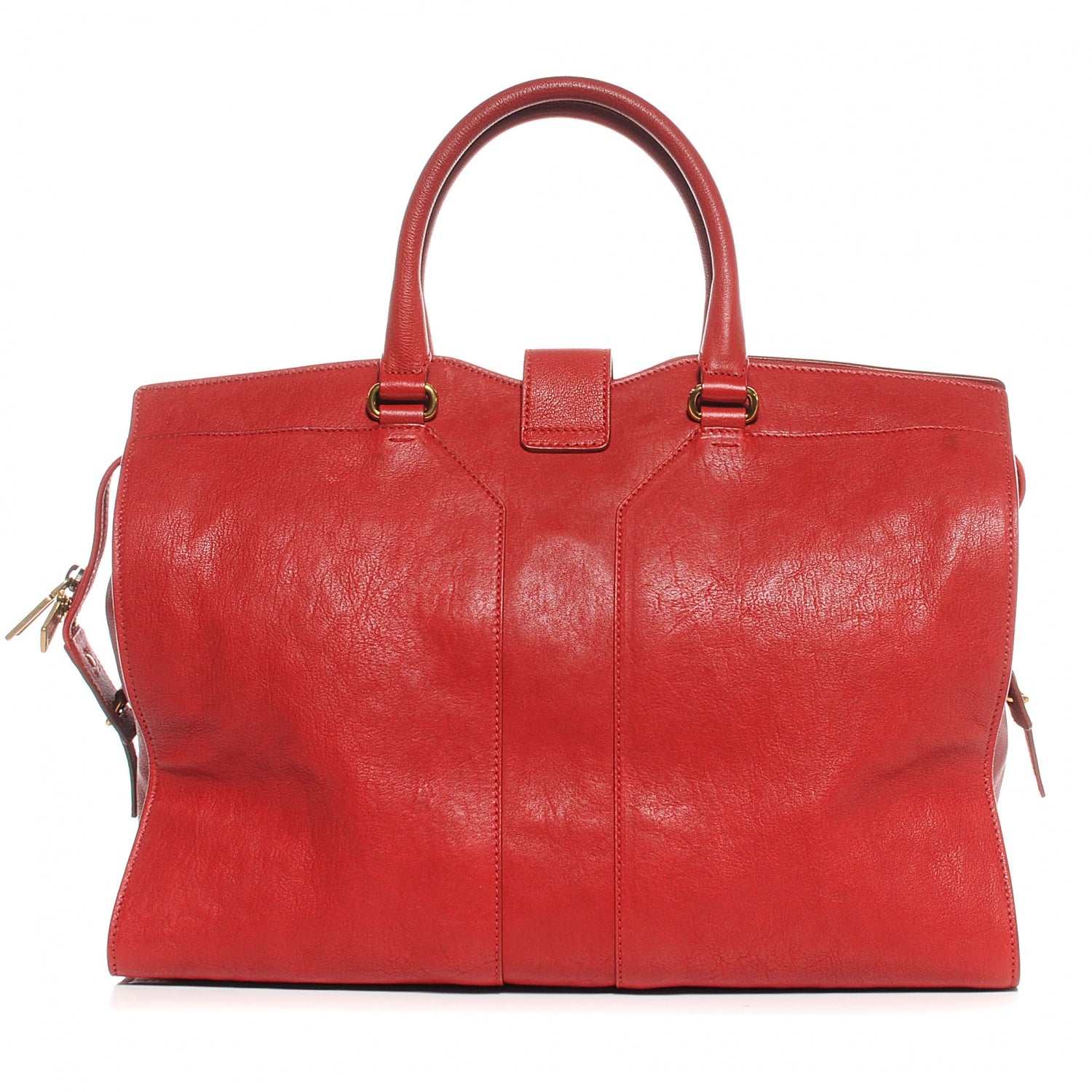 Saint Laurent Sheepskin Large Cabas ChYc Red 7 of 9
