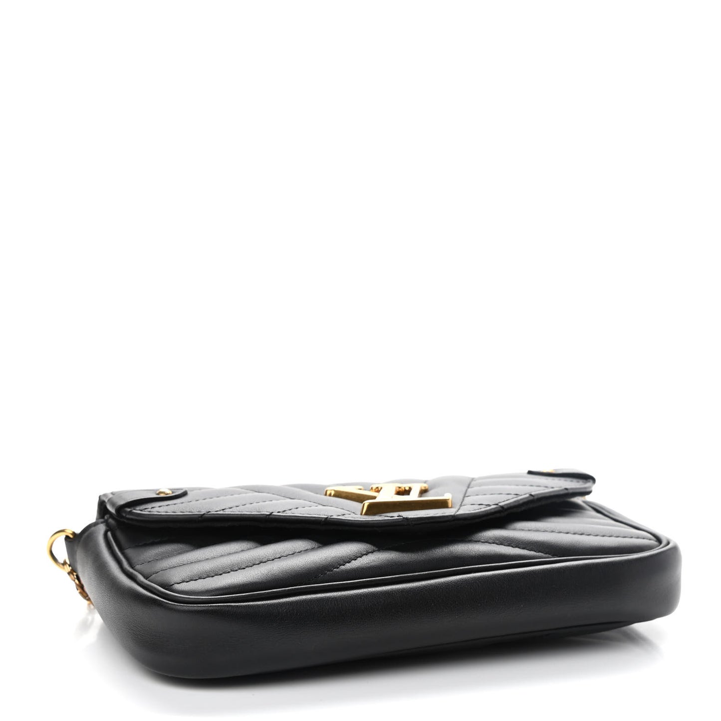 Calfskin New Wave Chain Pochette Black