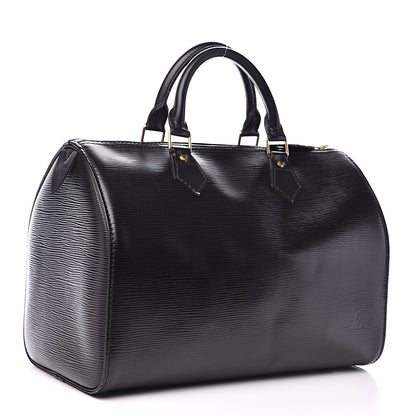 Louis Vuitton Epi Speedy 30 Black 3 of 14