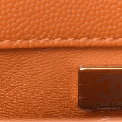Chanel Caviar Quilted Mini Coco Handle Flap Light Brown 9 of 11