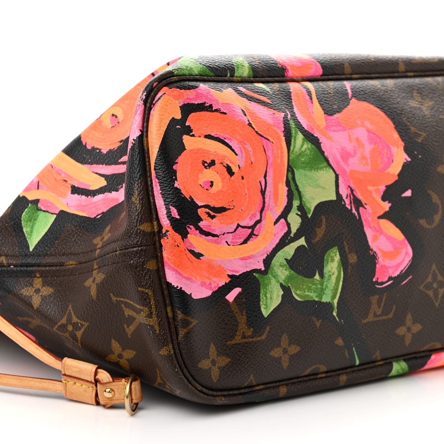 Louis Vuitton Monogram Roses Neverfull MM 9 of 15