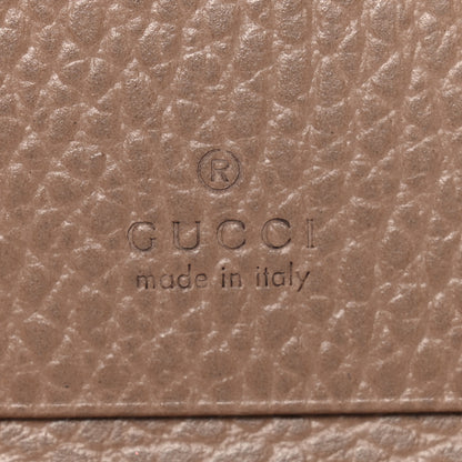 Gucci Dollar Calfskin GG Supreme Monogram GG Marmont Card Case Porcelain Rose Beige Ebony 7 of 8