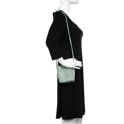 Bottega Veneta Nappa Maxi Intrecciato Mini Cassette Bucket Bag New Sauge 2 of 10