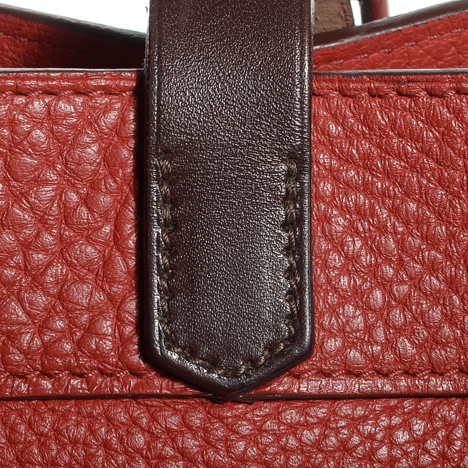 Hermes Taurillon Clemence Marwari PM Rouge Venetian 7 of 11