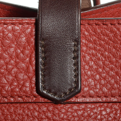 Hermes Taurillon Clemence Marwari PM Rouge Venetian 7 of 11