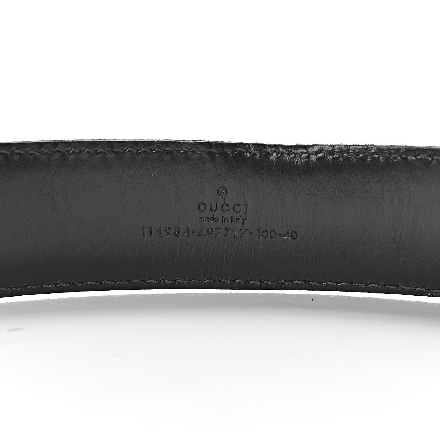 Guccissima Interlocking G Belt 100 40 Black