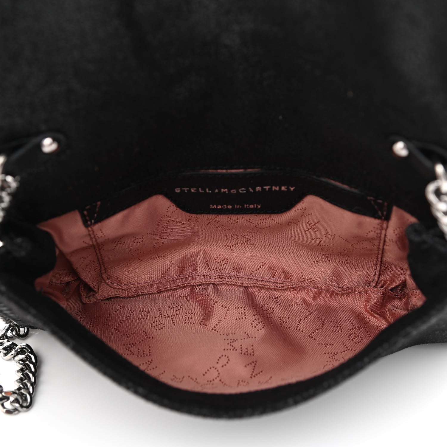 Stella McCartney Shaggy Deer Falabella Zipper Crossbody Bag Black 4 of 10