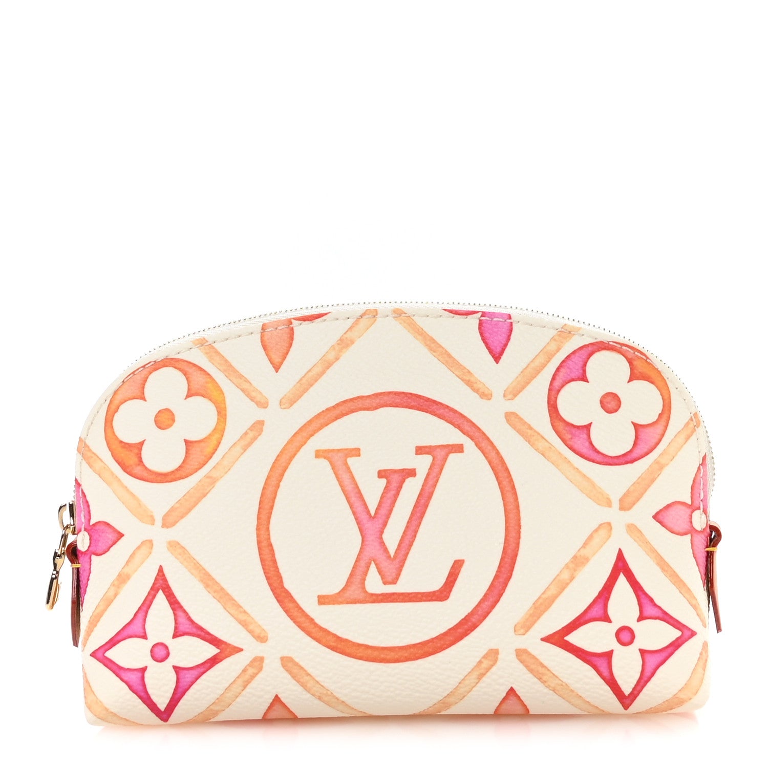 Louis Vuitton Monogram Tiles By The Pool Cosmetic Pouch Coral 1 of 7