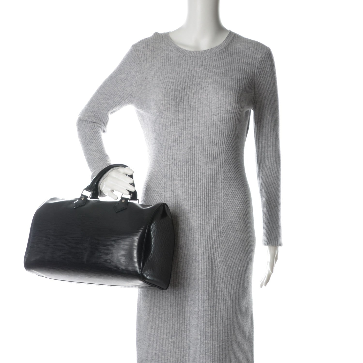 Louis Vuitton Epi Speedy 35 Black 2 of 7