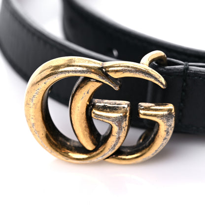 Gucci Calfskin Double G 20mm Belt 85 34 Black 5 of 5