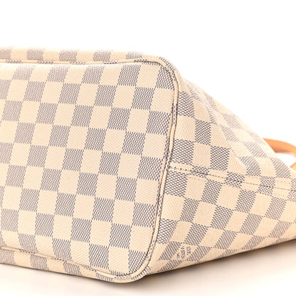Louis Vuitton Damier Azur Neo Neverfull MM Rose Ballerine 11 of 12