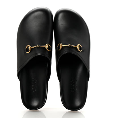 Gucci Calfskin Mens Horsebit River Slippers 12 Black 2 of 9